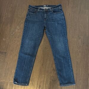 Old Navy Women’s Straight Leg Jeans - Dark Blue sz 8 mid rise